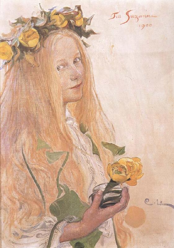 Carl Larsson Suzanne,Study for For Karin-s Name-Day Sweden oil painting art